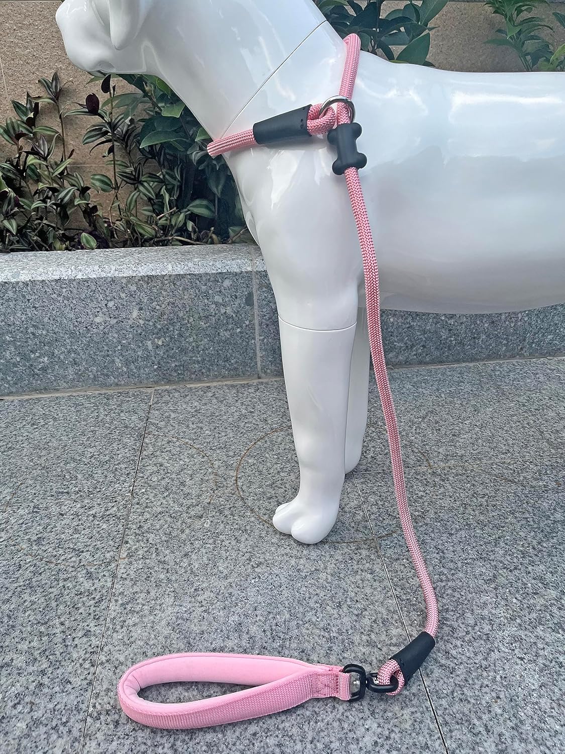 Slip Lead Dog Leash,Strong Nylon Rope Leash and Padded Handle,No Pull Outdoor Walking Training Lead for Small Medium Large Dogs (Pink, 1/2"×4ft)