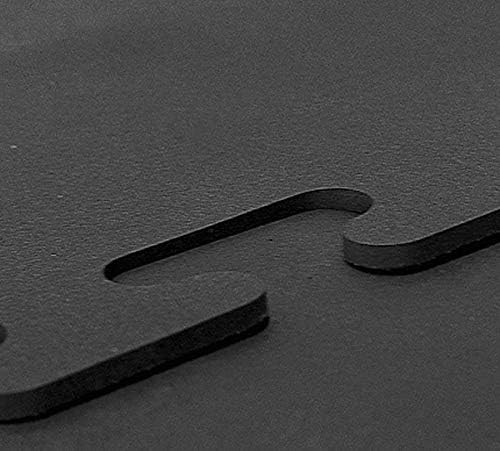 American Floor Mats - Heavy Duty Horse Stall Tiles - Thick, Durable Rubber Flooring - Solid Black, 6' x 12' Set (18 Tiles Total, 0.75" Thick) with Grip-and-Groove Pattern for Enhanced Safety