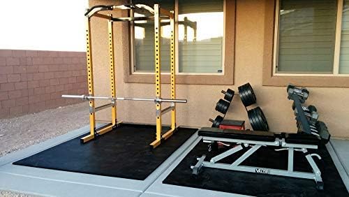 American Floor Tiles - Heavy Duty Stall Tiles - Stable/Horse Tiles - Thick, Durable Rubber Flooring Solid Black 14' x 14' Set 1/2" Thick (49 Tiles Total)