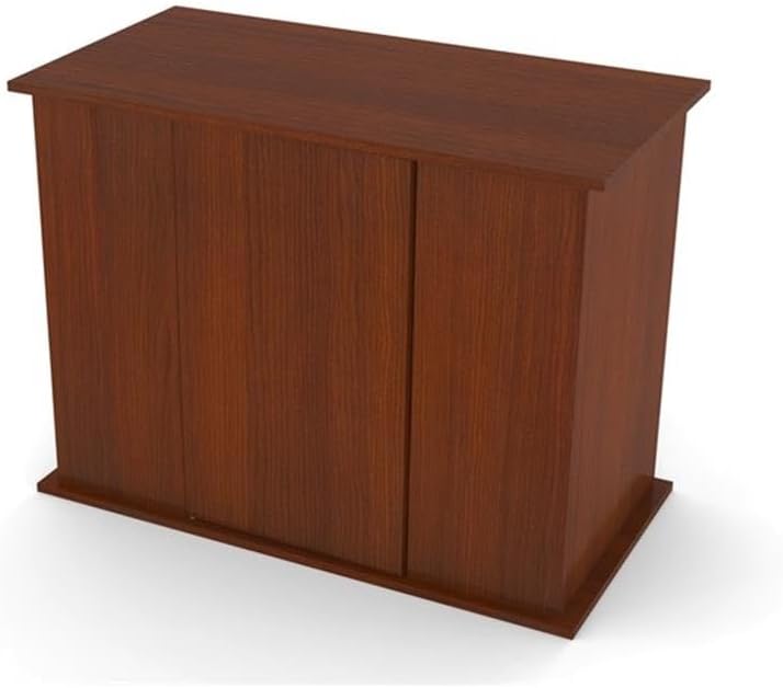 Pemberly Row Engineered Wood 50/65 Gallon Serene Cherry Upright Aquarium Stand