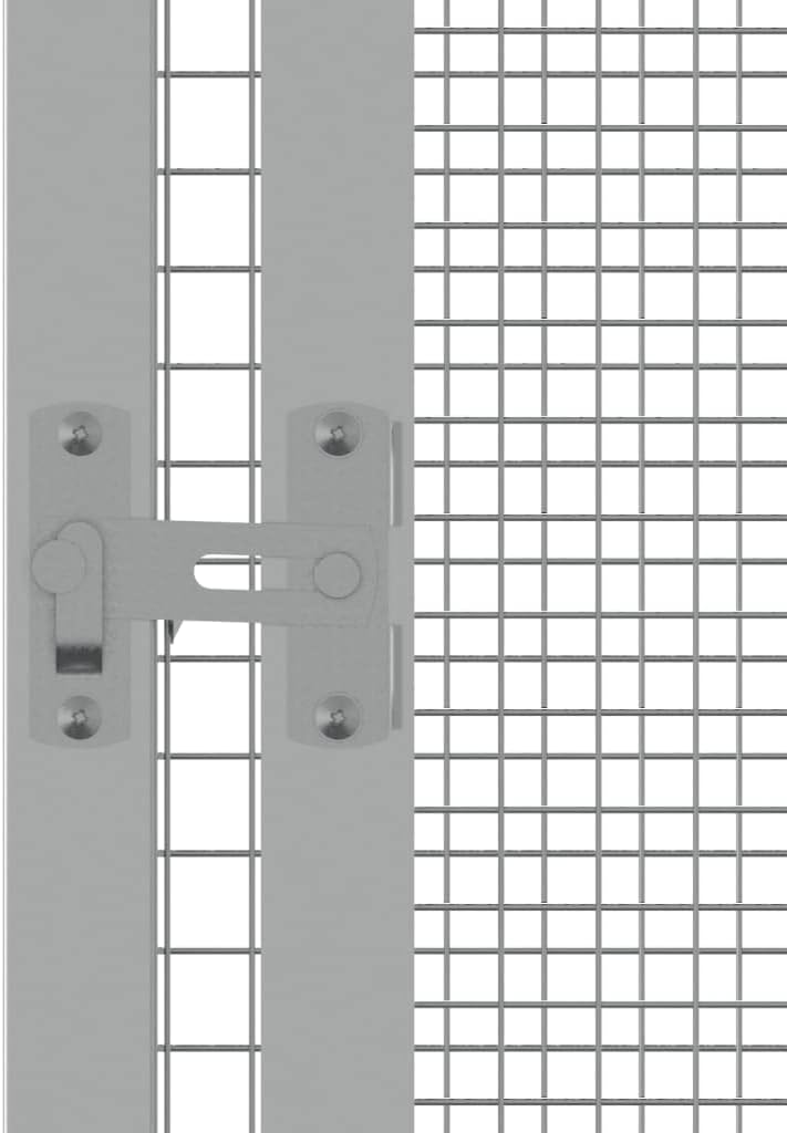 Steel Bird Cage, Large Flight King Bird Cage for Cockatiels African Grey Quaker Amazon Sun Parakeets Green Cheek Conures Pigeons Parrot Bird Cage Birdcage, Gray 43.7"x42.1"x83.3"