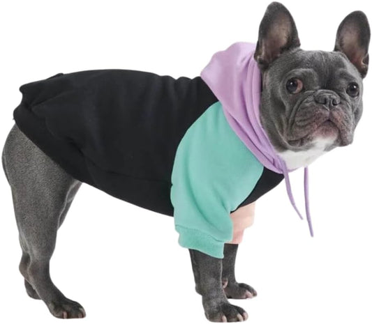 Spark Paws Dog Hoodie – Premium Dog Sweater for Small, Medium, and Large Dogs | Warm Outfits for French Bulldogs, Pitbull, Puppy, Winter Jacket Alternative - Cyber Punk - L
