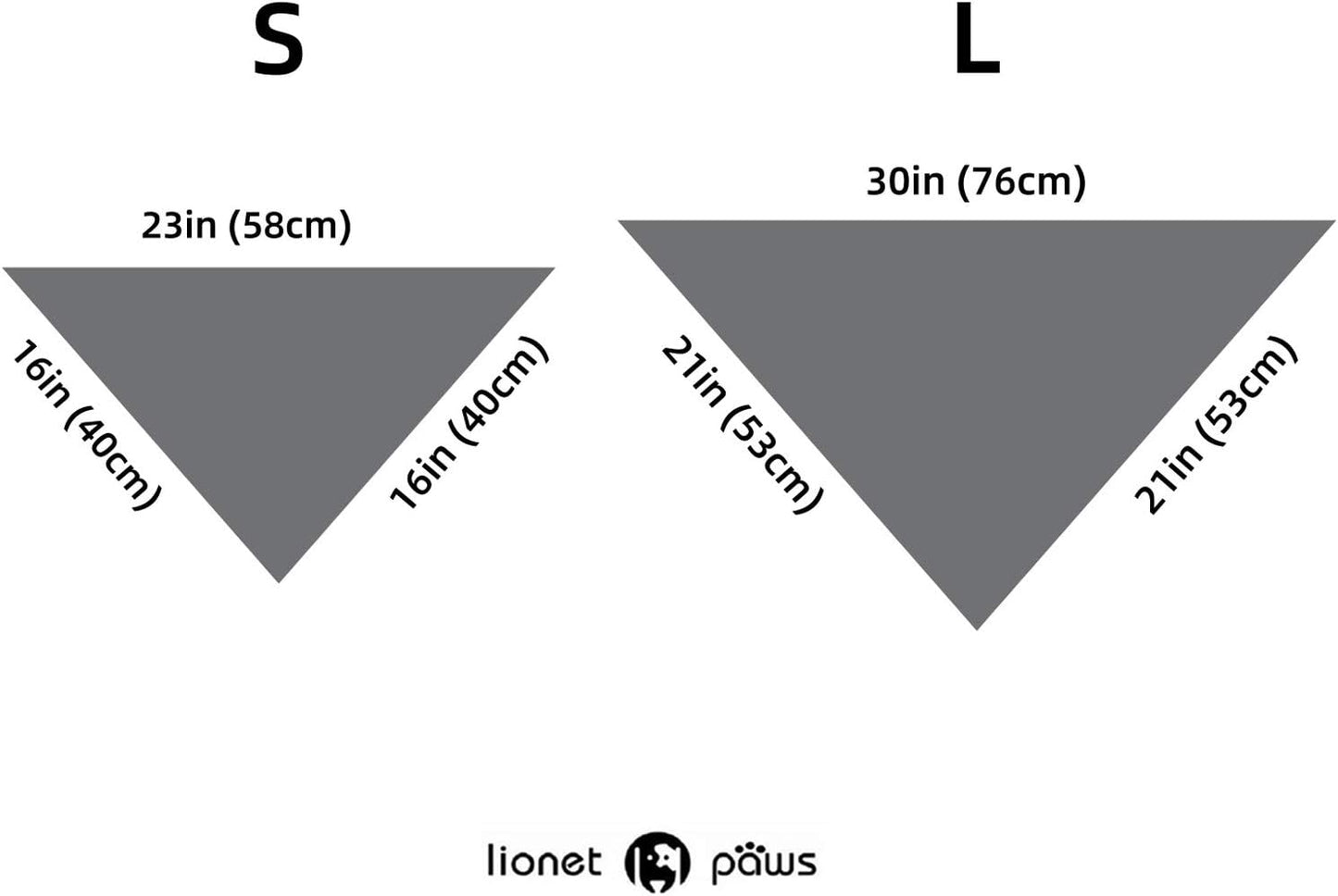 Lionet Paws Valentine's Dog Bandana,Fabric Love Dogs Kerchief for Medium Large Dogs,Dog Triangle Cotton Scarf for Girl Boy