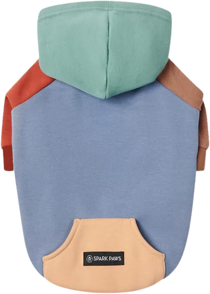 Spark Paws Dog Hoodie – Premium Dog Sweater for Small, Medium, and Large Dogs | Warm Outfits for French Bulldogs, Pitbull, Puppy, Winter Jacket Alternative - Alpine - M