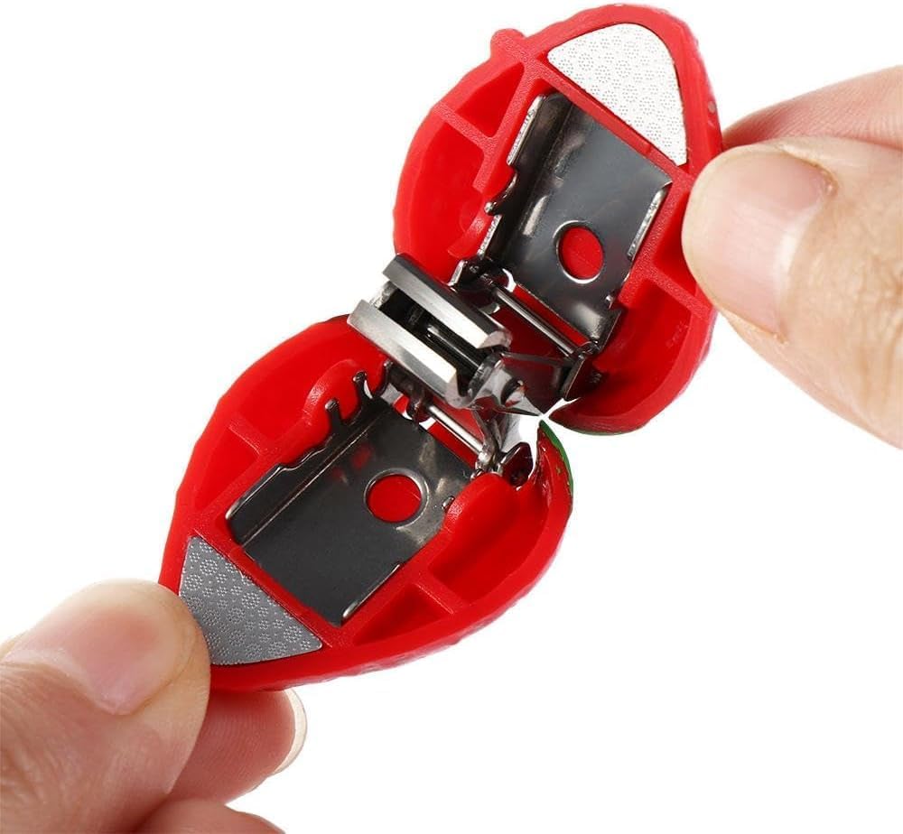 Red Finger Nail Clippers, Mini Foldable Animal Fruits Nail Clipper, Stainless Steel Travel Cartoon Nail Cutter, Figernail Clipper Cutter Nail Tools