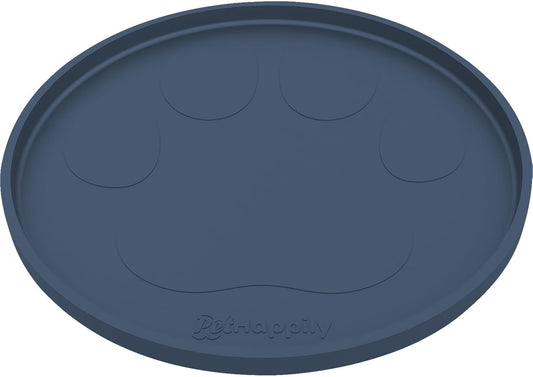 Dog Food Mat Round 10" - Raised Edges Dogs Mat for Food and Water Prevent Spill, Waterproof Cat Food Mats Protect Floors, Easy Clean Dog Bowl Mats for Food and Water, Silicone Pet Feeding Placemats