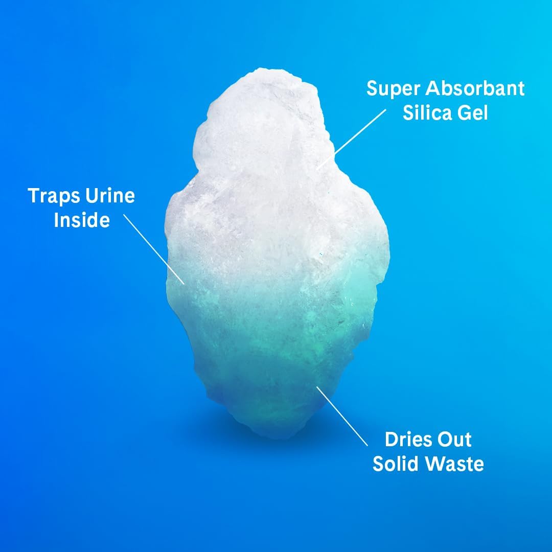 PrettyLitter Health Monitoring Cat Litter, Original Unscented Non-Clumping Crystal Litter, 6 lbs (Pack of 1)