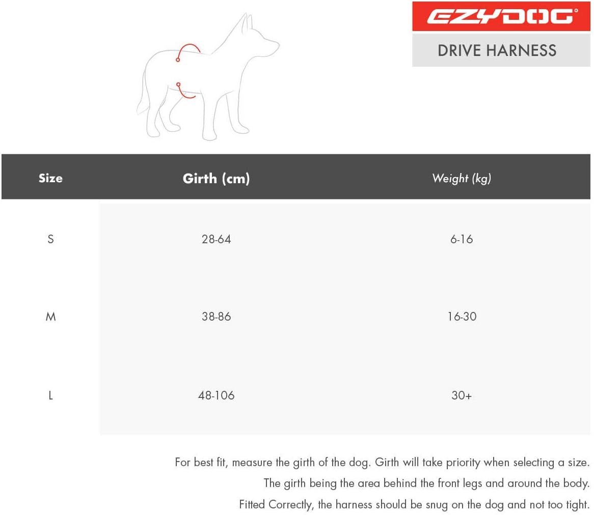 EzyDog Drive Dog Car Harness – Crash Tested and Certified (US-FMVSS 213) Dog Seat Belt Harness for Safe Travel, Adjustable with Padded Comfort (Large)