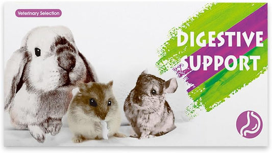 Digestive Support for Rabbits - High Fiber Probiotics, GI Stasis Prevention, Promote Gut Motility, Critical Care Herbivore Supplement, Rabbit & Guinea Pig Treats/Food, 36 Capsules