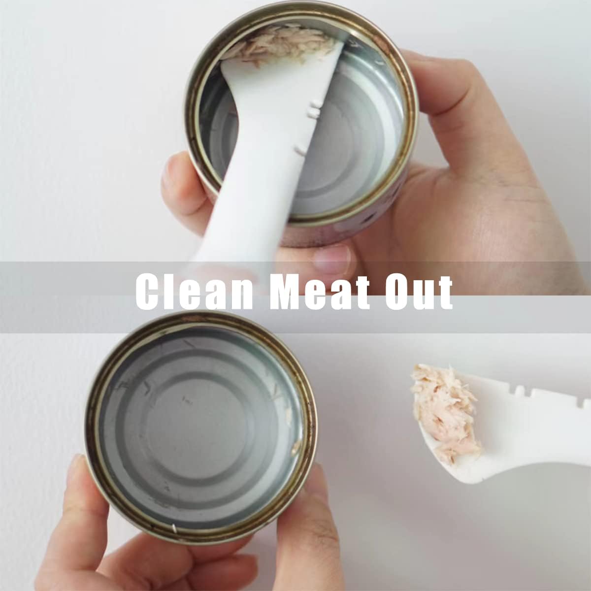 Meow&Woof Cat Food Can Lid and Spoon, BPA Free Cover for Animal Wet Food Storage, Reusable Topper for 3/5 /5.1/5.5/12/ 13 oz Cans Refrigerator Fresh Wash Machine Apply