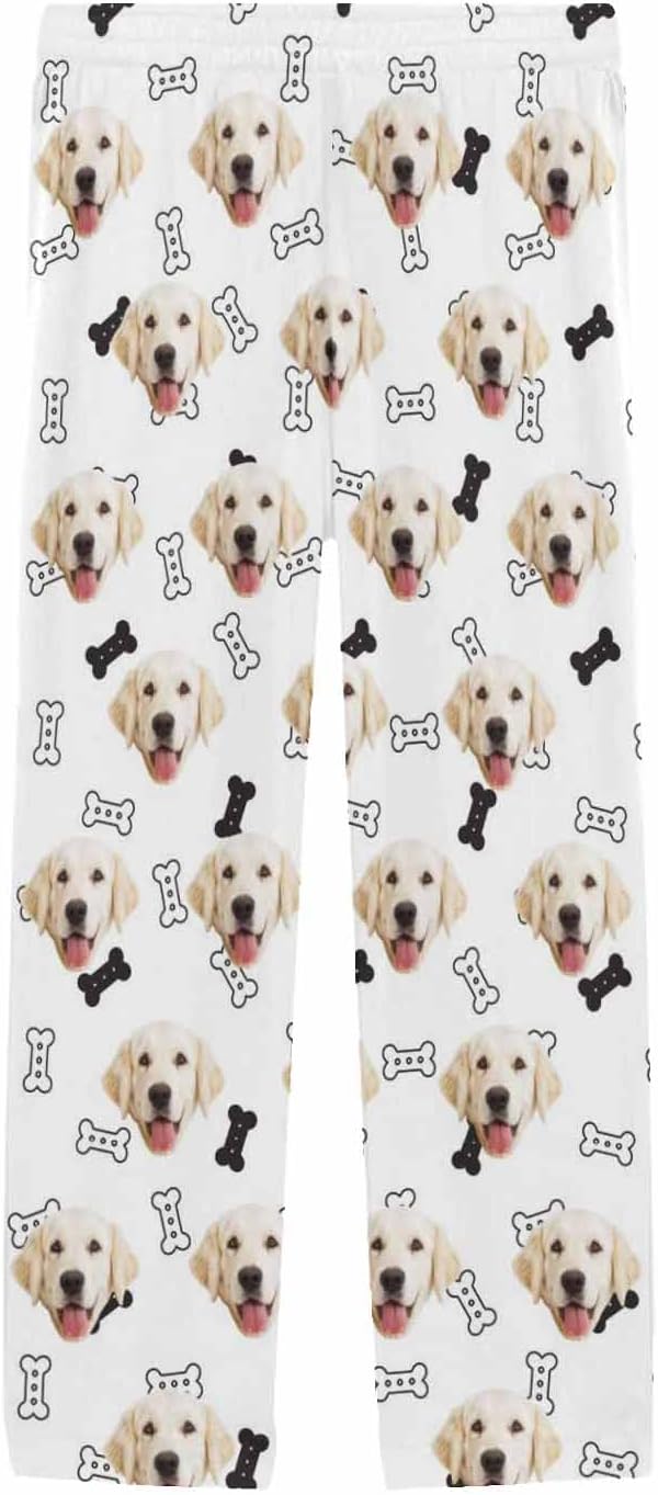 MyPupSocks Customized Face Pajamas Pants Photo Pajama Bottoms for Men S-XXL