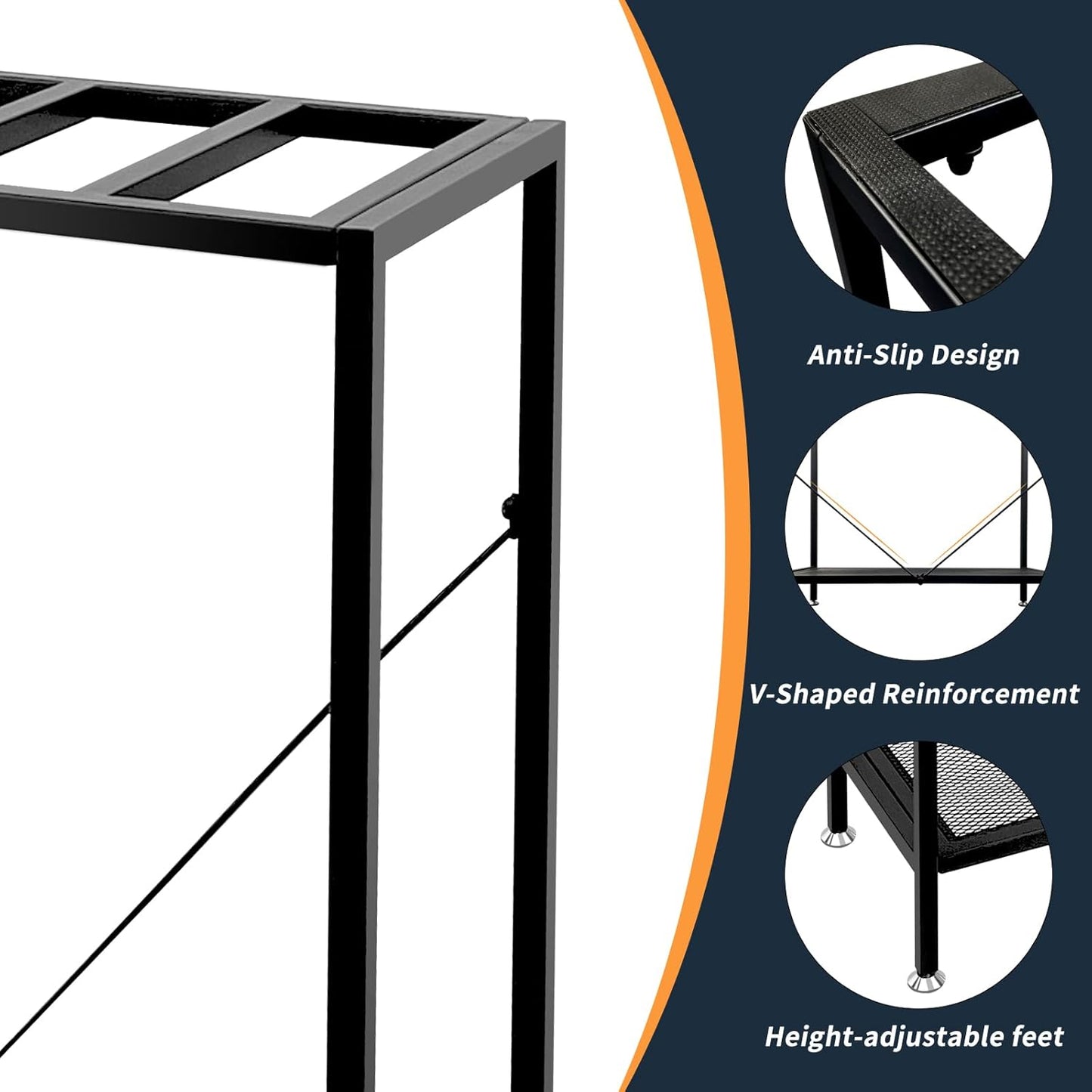 TONGMO Fish Tank Stand: The Perfect 29 Gallon Metal Aquarium Stand Measuring 32.7" W x 13" D x 32.3" H to Fit Your Aquatic Display Needs.