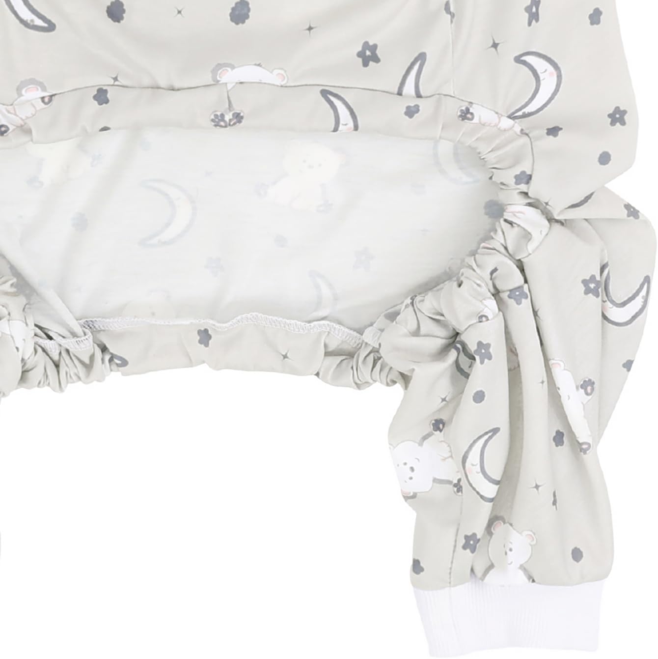 HDE Dog Pajamas One Piece Jammies Jumpsuit Pet Clothes Outfit Stretchy Lightweight Comfy Shirt Pjs for M-3XL Dogs Goodnight Polar Bears - XL