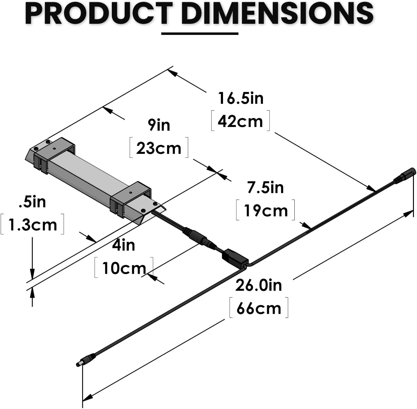 HappyBird Lightning (A Divison of M&M Cage) 8" LED linkable Light bar Without Power Source for Multiple Bird Breeder Cages, Full Spectrum LED. Will NOT Run ON ITS OWN (Single)