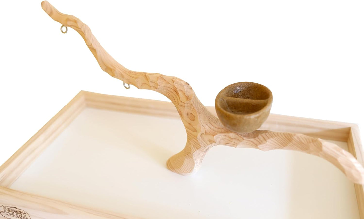 Deluxe Tabletop Perfect Tree (with Bowl) - Tree Stand for Parakeets and Small Parrots