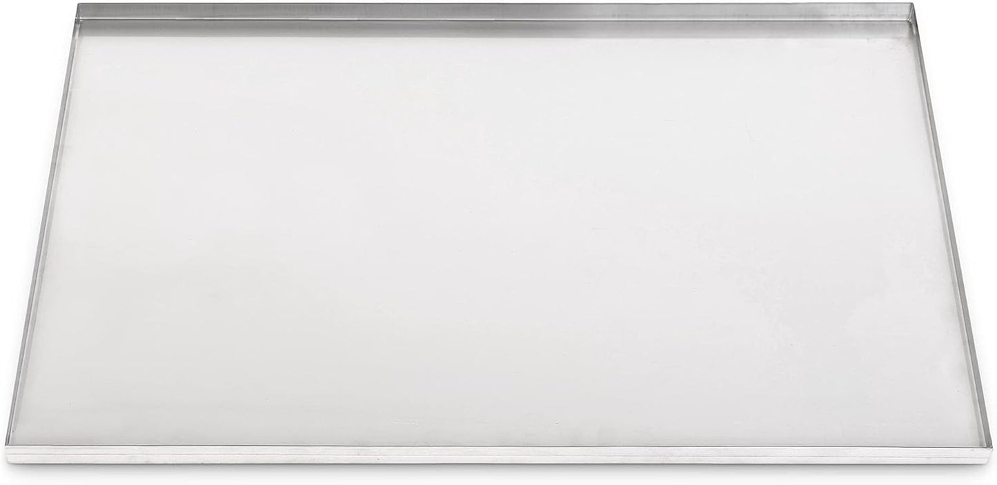 39.96" x 29.45" Metal Replacement Dog Crate Pan Chew Proof Crack Proof Pet Kennel Tray Central Dog Training Crate Pan Pet Supplies, Galvanized, 1" H