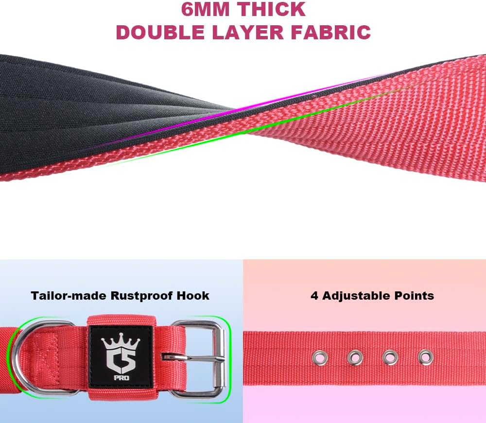 TSPRO Tactical Dog Collar 1.25 Inch Wide Thick Dog Collars with Heavy Duty Metal Buckle, Durable, Strong, Adjustable for Small Dogs (Yellow S)