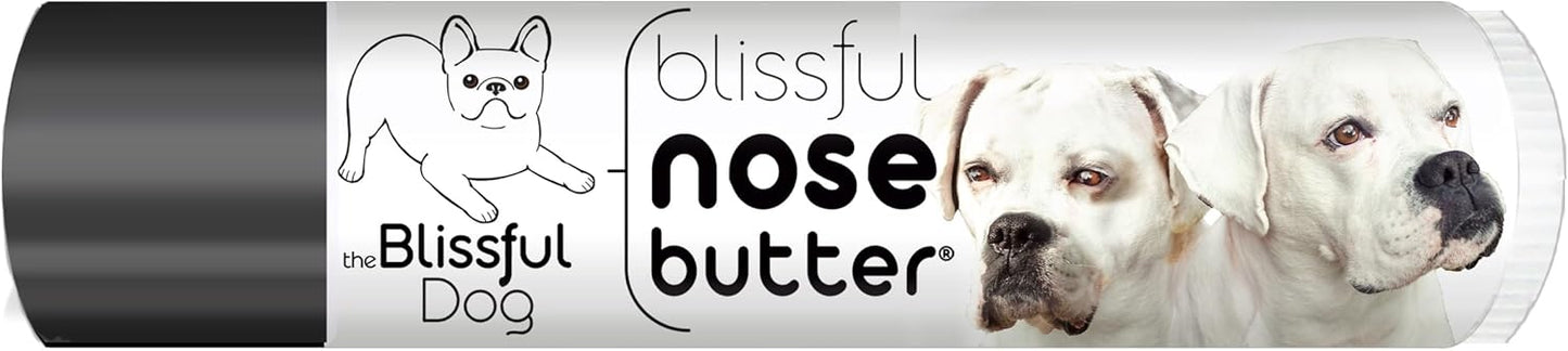 The Blissful Dog White Boxer Nose Butter for Dry, Cracked Skin, Lick-Safe Dog Nose Balm with Moisturizing Shea Butter, Almond, Olive, and Essential Oils, Pet Supplies, Uncented, 0.15 oz.
