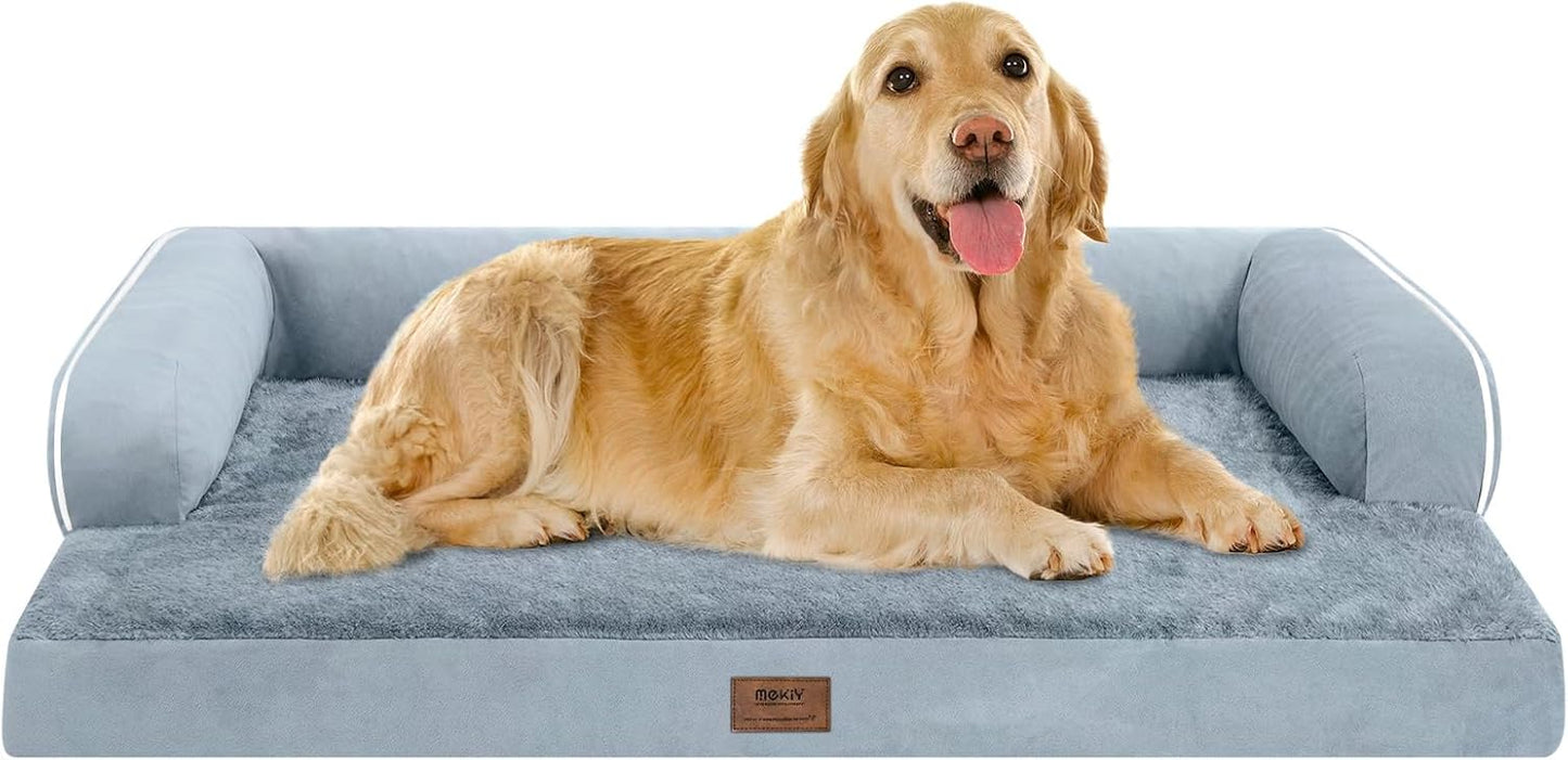 Extra Large Dog Bed Orthopedic Waterproof: Memory Foam Dog Bed for XL XLarge Extra Big Dogs - Couch Sofa - Washable with Removable Cover