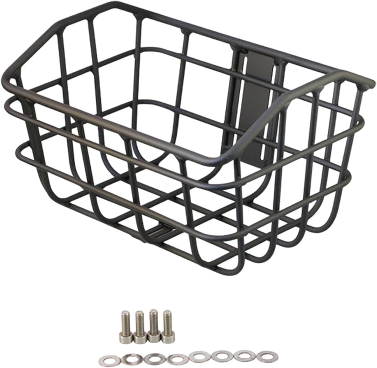 Basket Black Front Sturdy Construction Aluminum Alloy Large Capacity Accessories Cargo Container for Pet Transport