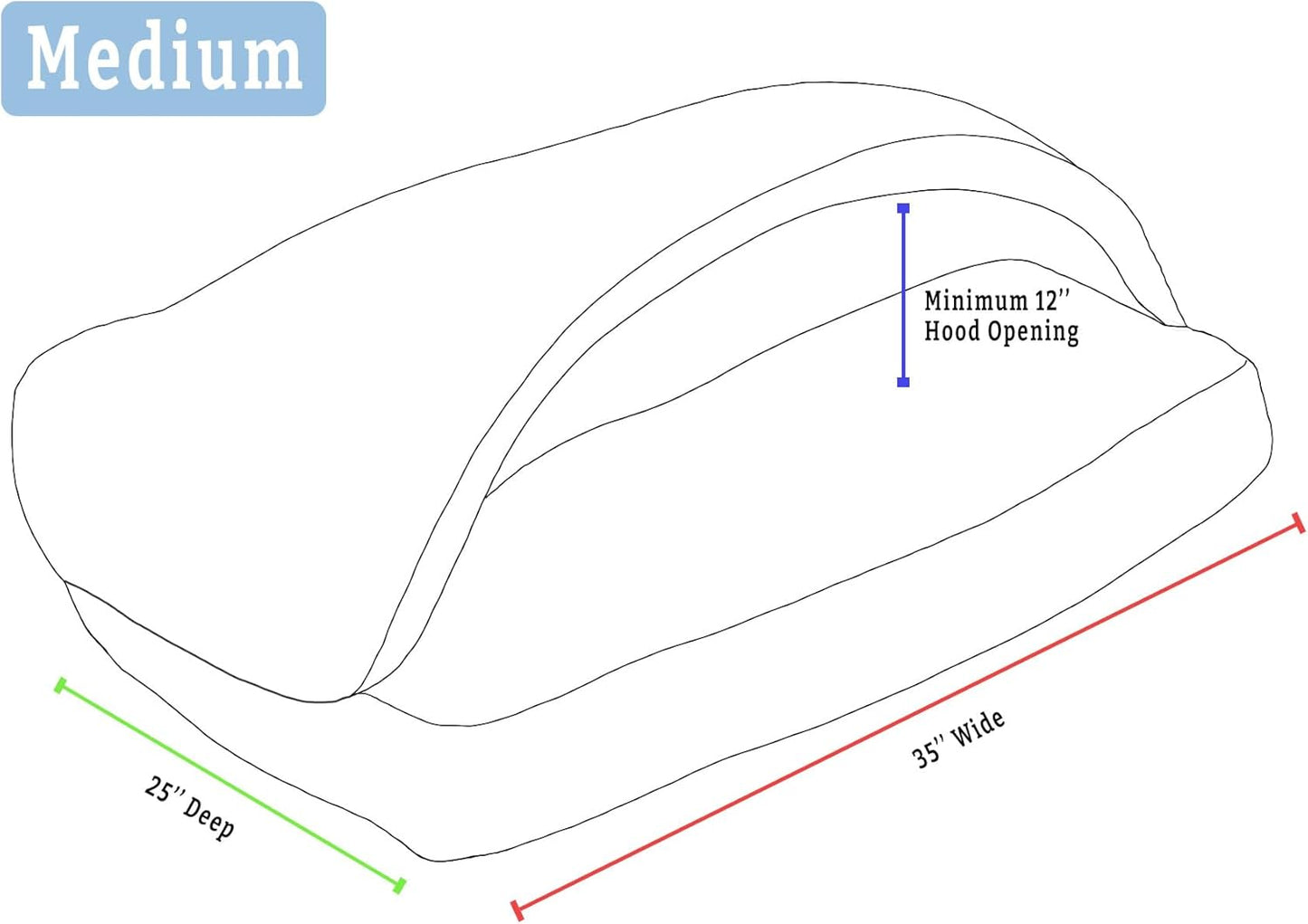 Snoozer Pet Products Luxury Rectangle Cozy Cave Dog Bed with Microsuede, Medium, Anthracite