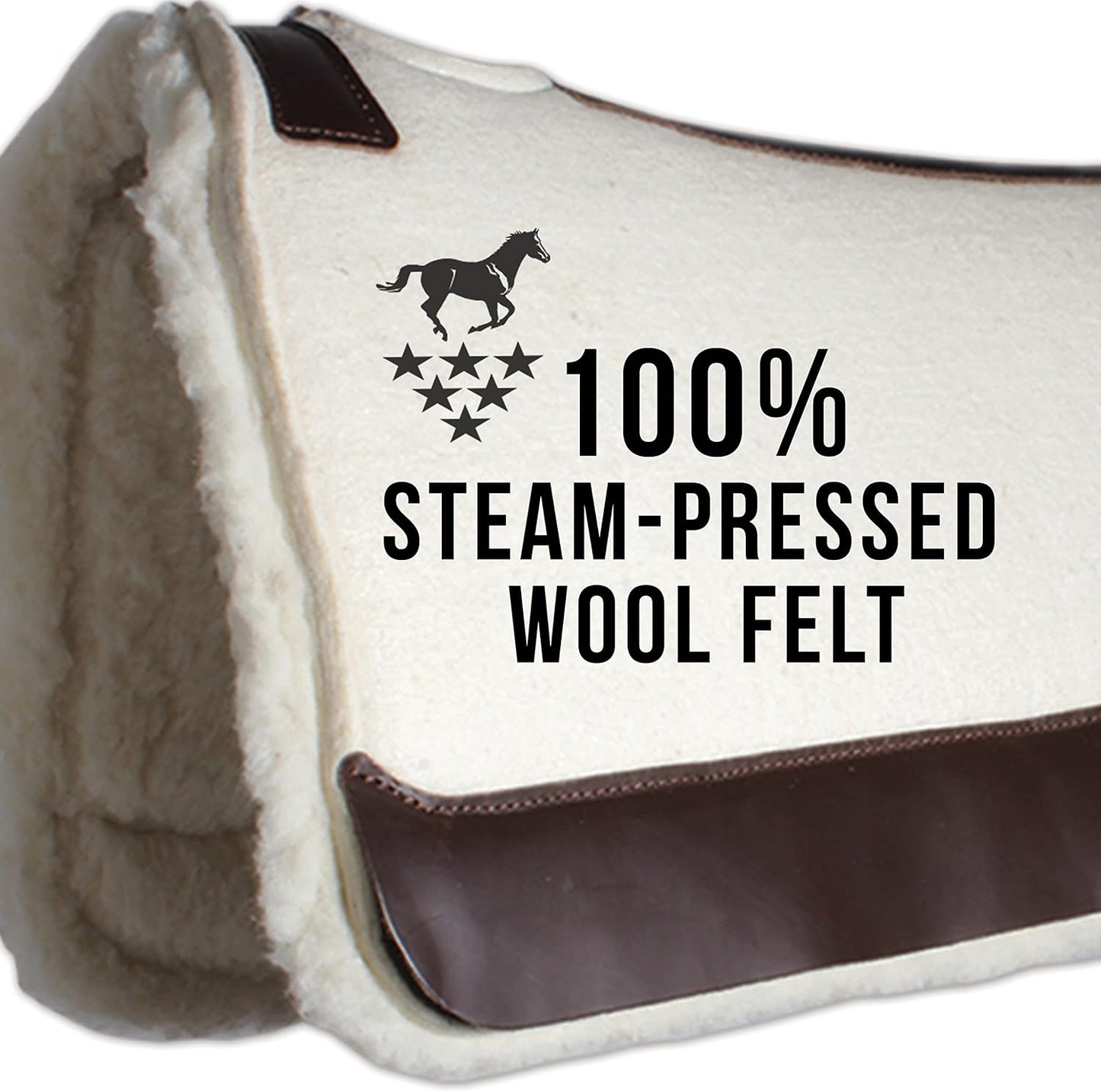 Professional's Choice 100% Steam-Pressed Wool Felt Saddle pad