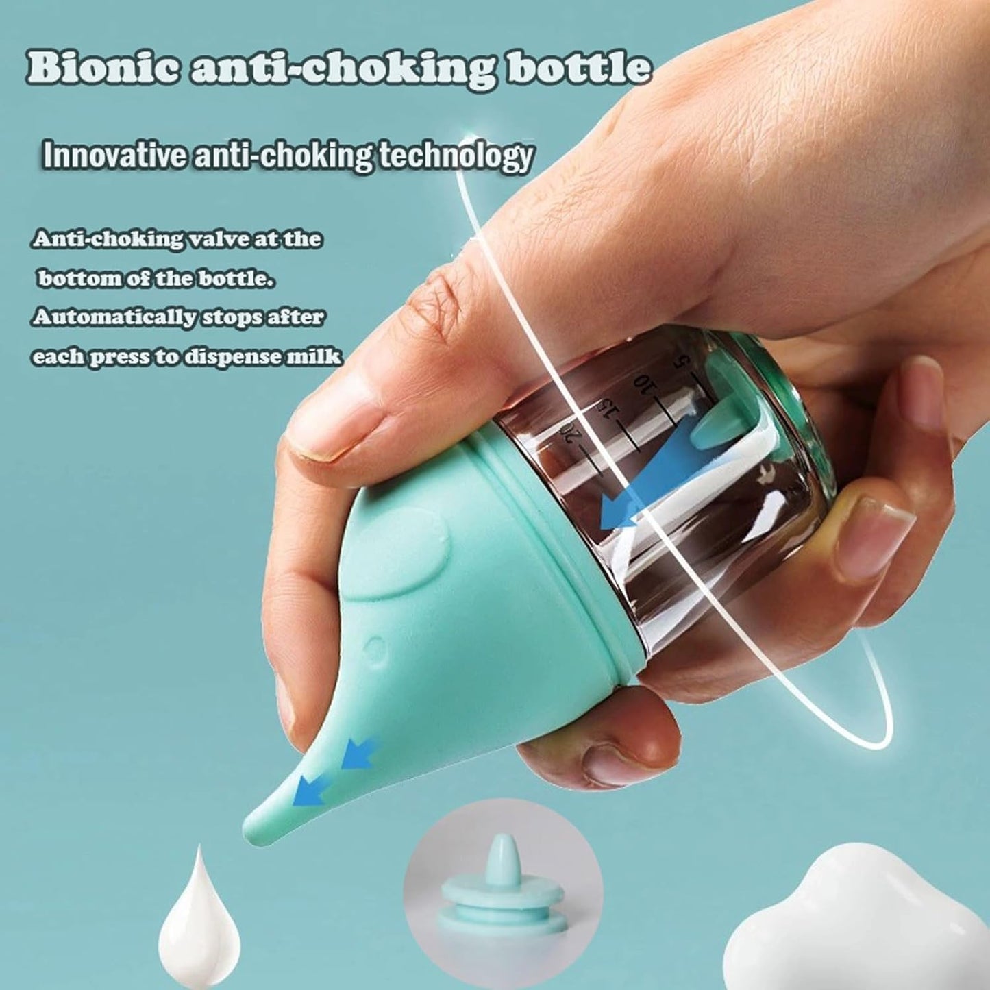 5 pcs Kitten Bottle Miracle Nipple for Kittens Anti-Choking Design for Newborn Kittens Puppies Small Animals (50ml)