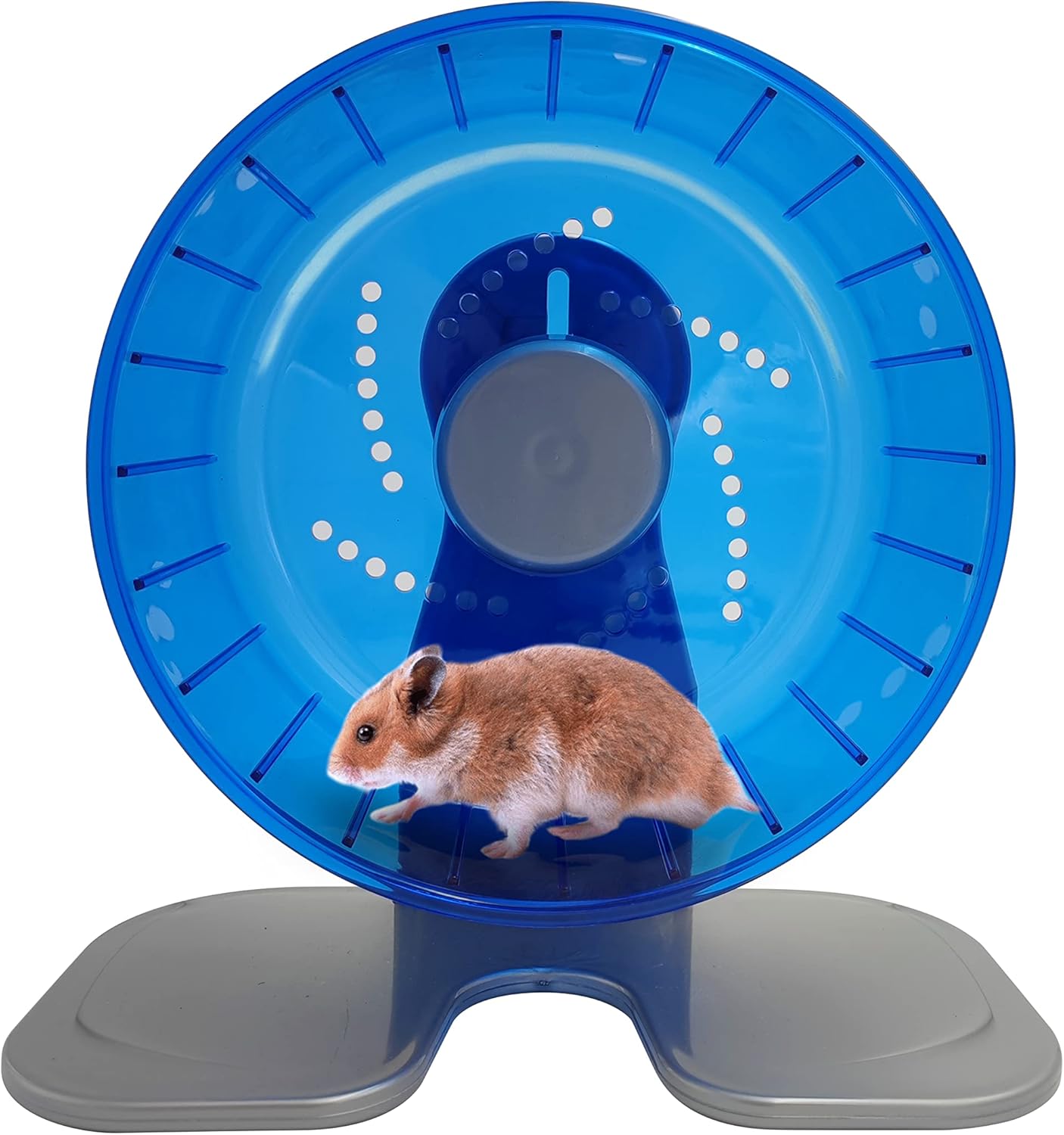 Petest Hamster Exercise Wheel, Silent Spinner Hamster Running Wheels, Diameter 8.3 inch, Blue