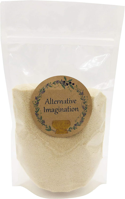 Beige Sand - Fine Sand for Zen Garden, Resin Incense Burner, Smudge Bowl, Ritual Incense, Cast Iron Cauldron, Unity Ceremony, Sensory Bin Table, Mandalas, Crafts by Alternative Imagination (1 Pound)