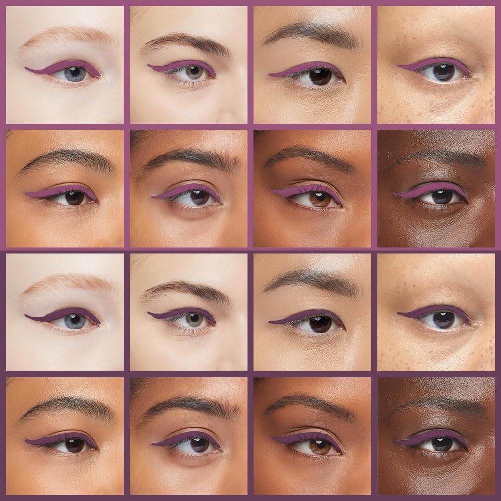 evpct 2Pcs Light Dark Purple Gel Eyeliner Pencils Eye Black Face Paint Stick Lipstick Halloween Makeup Set Waterproof Smudge Proof Eyeliner Pen Crayon Smokey Eye delineador de ojos contra el agua