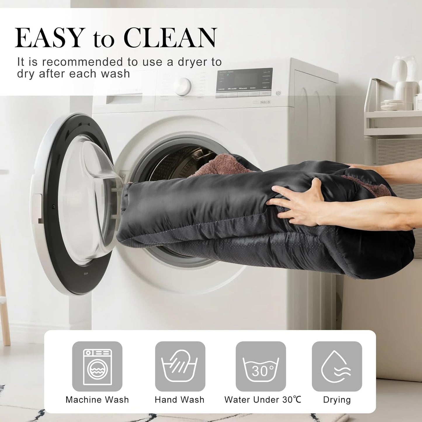 Dog Beds for Small Dogs, Soft Breathable Pet Bed Machine Washable, Small Dog Bed with Non-Slip Bottom