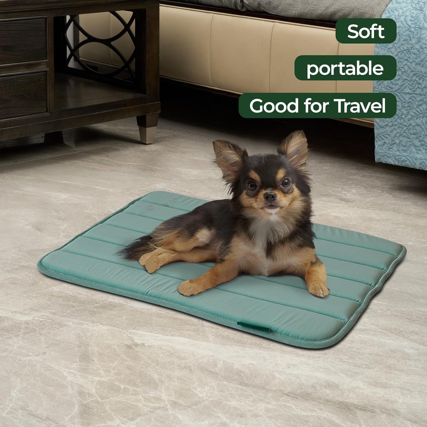BALANCE Dog Crate Pad, Dog Foam Crate Mat Kennel Pad, Washable Water-Resistant Pet Bed Flat Dogs Cage Mat for Small Dogs