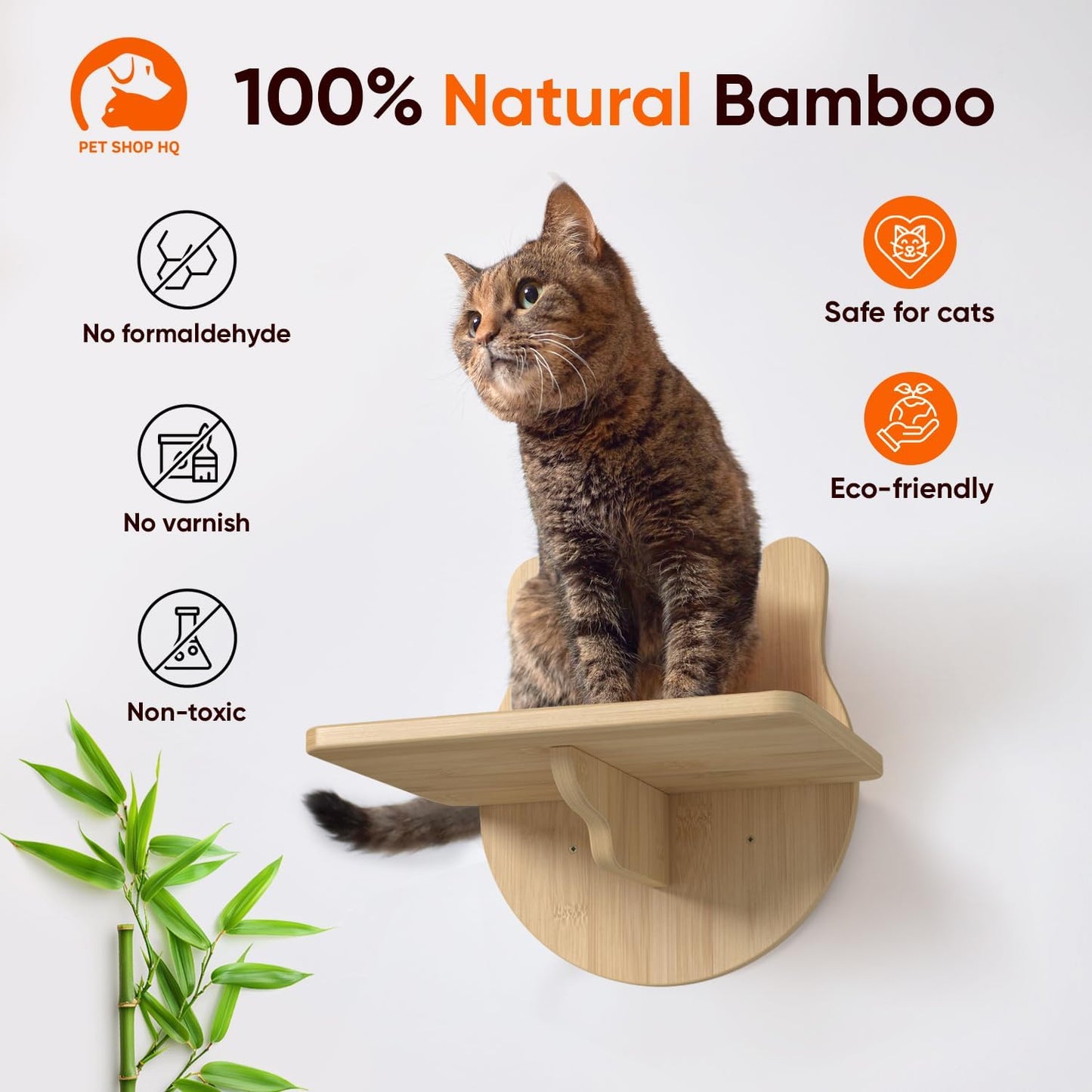 Wall-Mounted Cat Furniture for Climbing - Indoor Wooden Floating Shelves, Perches, Hammock, Bed, Bridges, Walkways - Different Models