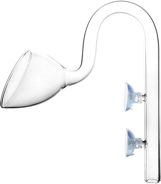 Glass Lily Pipe Outflow for Aquarium Planted Tank (17mm for 16/22mm (5/8" ID) tubing)