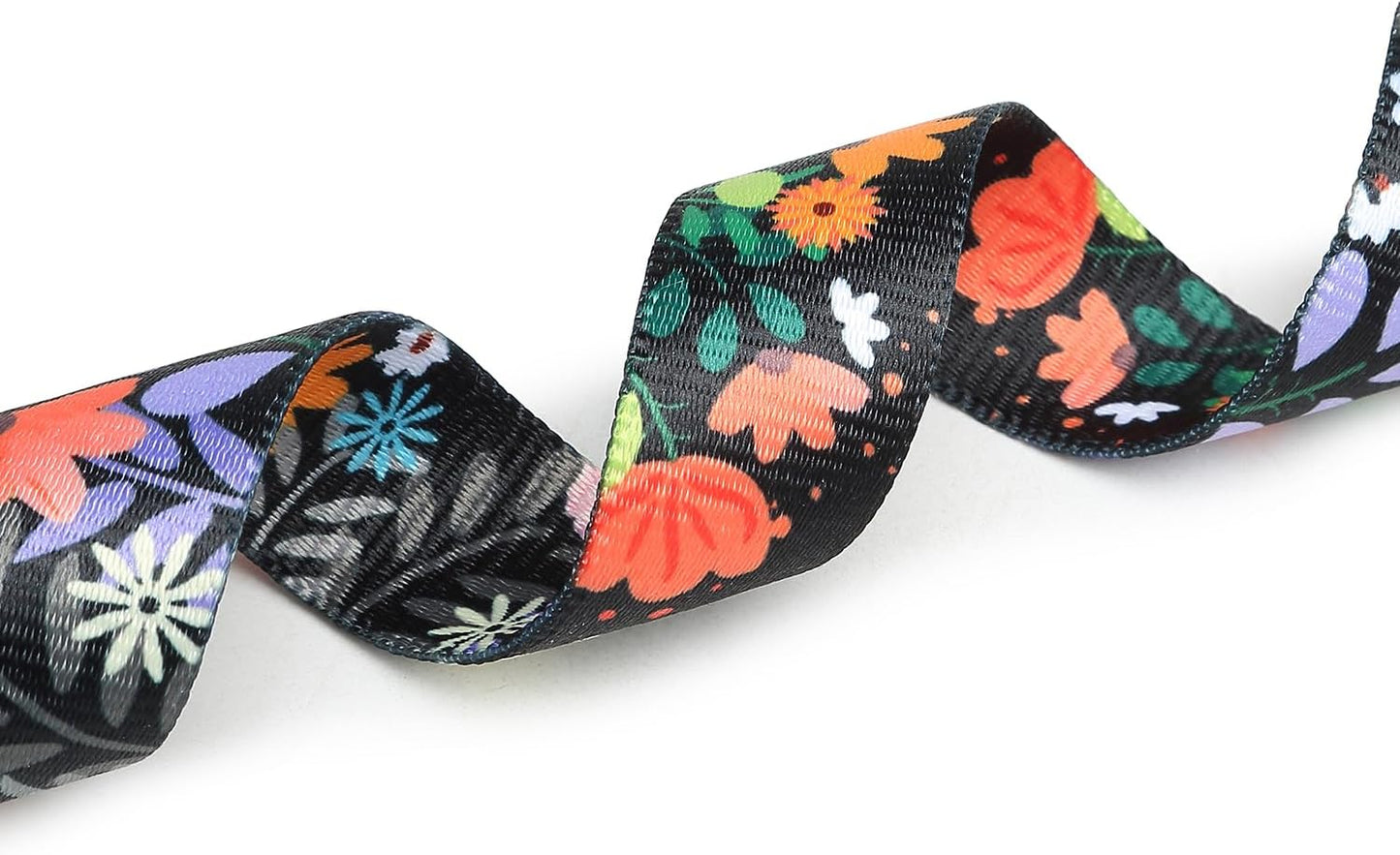 Mercano Adjustable Dog Collar - Special Design Patterns, Soft Nylon Comfortable Durable Pet Collar for Small Medium Large Dogs (S, Floral Orange)