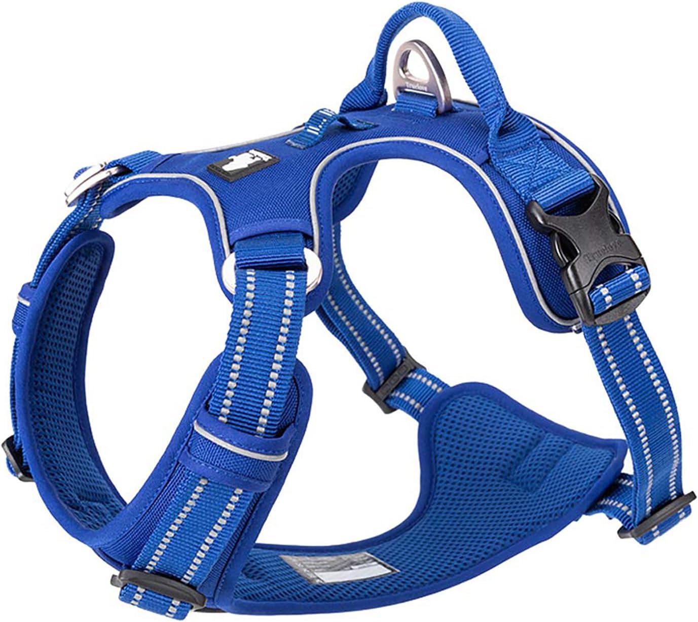 TRUE LOVE Dog Harness No Pull Nylon Reflective Pet Harness Adjustable Comfortable Control Step-in Brilliant Colors Truelove TLH56512 Royal Blue