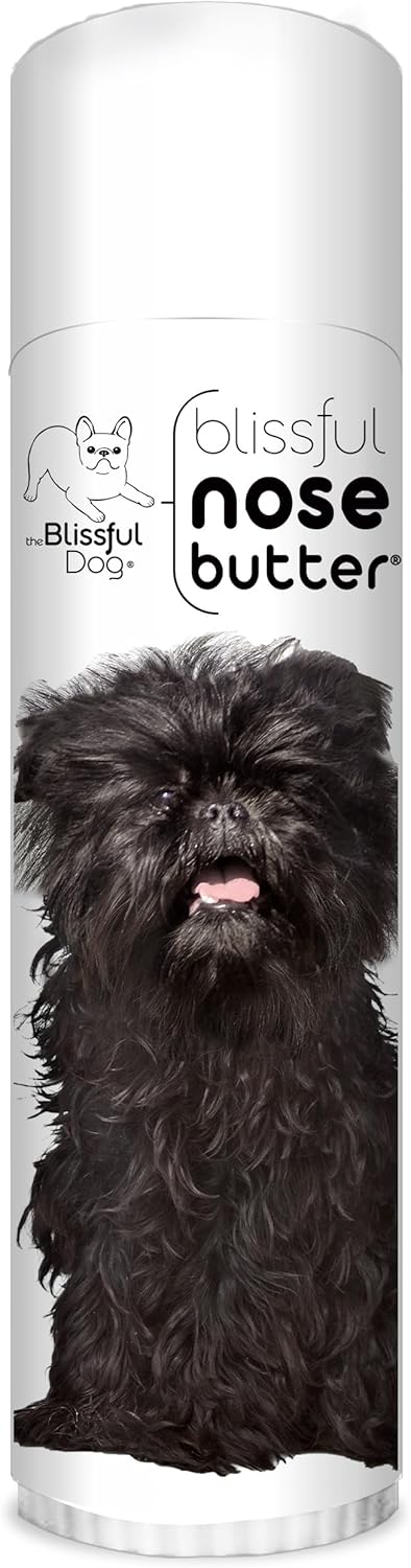 The Blissful Dog Affenpinscher Nose Butter for Dry, Cracked Skin, Lick-Safe Dog Nose Balm with Moisturizing Shea Butter, Almond, Olive, and Essential Oils, Pet Supplies, Uncented, 0.50 oz.
