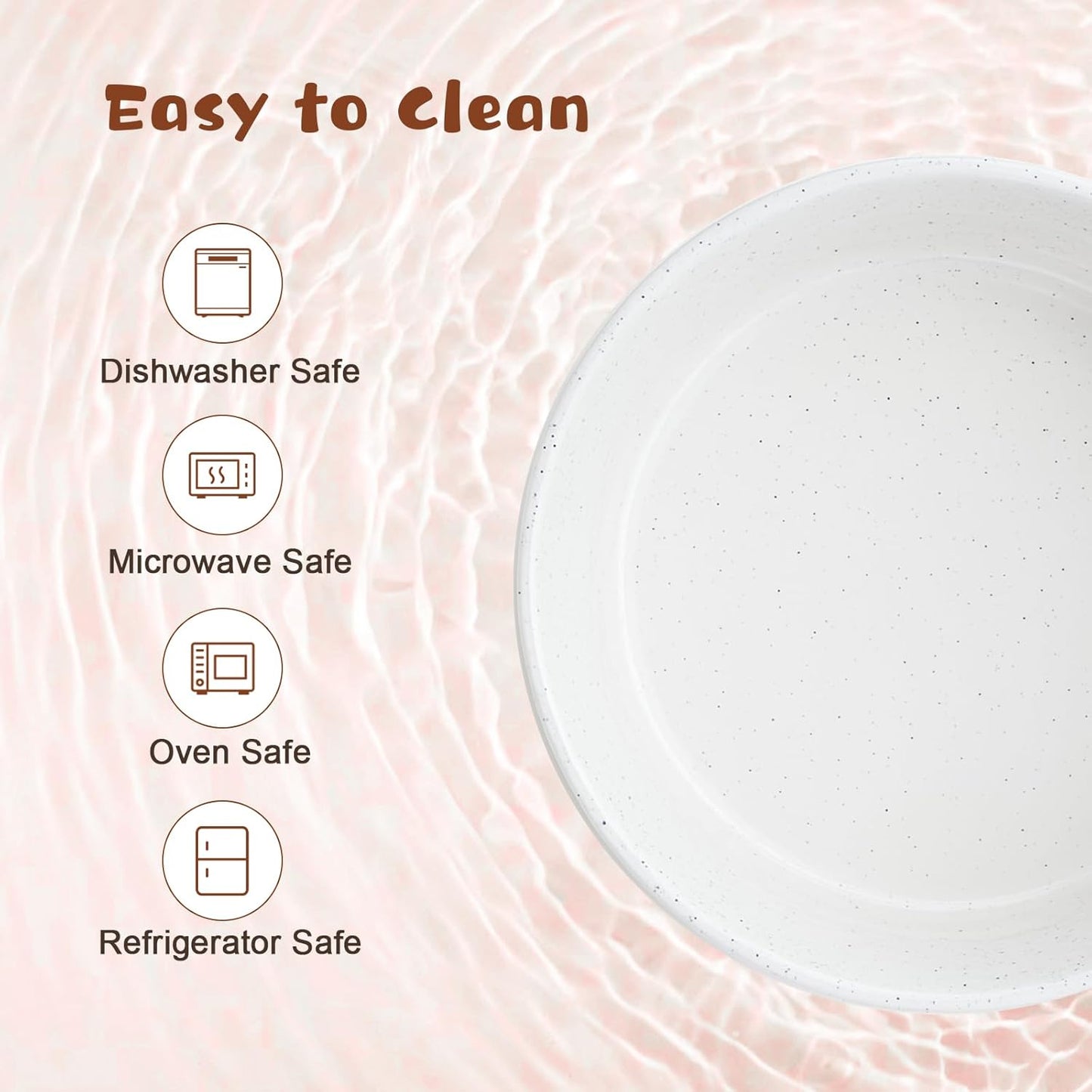 SPUNKYJUNKY Ceramic Elevated Dog Bowl Set with Acacia Wood Stand for Food and Water for Cat and Small Dog (13.52 OZ, White and Reddish Brown)