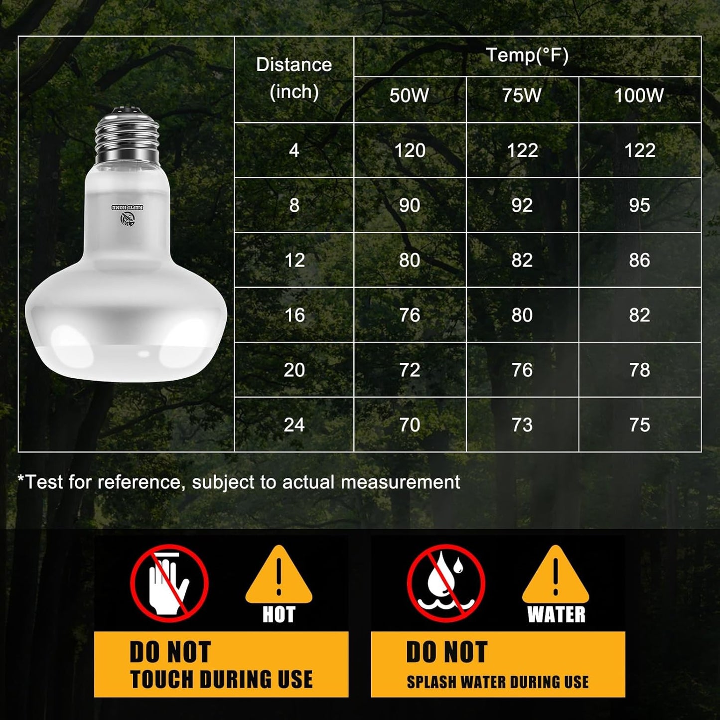 Reptile Heat Lamp 2Pack 50W, Intense Basking Spot Light Bulb with UVA, Simulate Natural Daylight Heat Bulb for Reptile, Turtle, Bearded Dragon, Lizard, Tortoise, Gecko, Snake