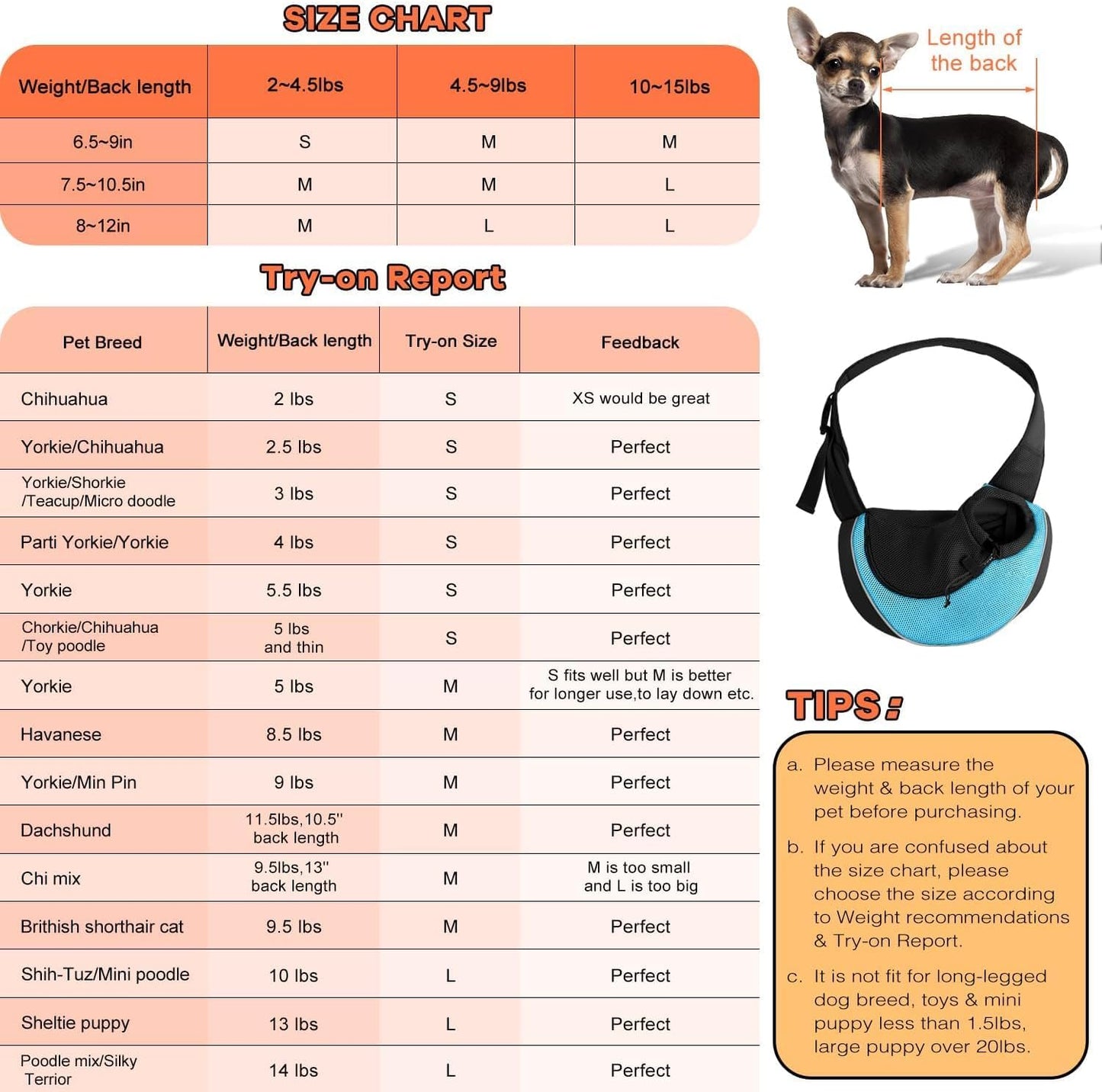 YUDODO Pet Sling Carrier for Small Dogs & Cats – Hands-Free Puppy Carrier with Safety Hook, Large Zipper Pocket, Soft Breathable Mesh, Adjustable Strap & Reflective Strip (Cyan 2.0 S)