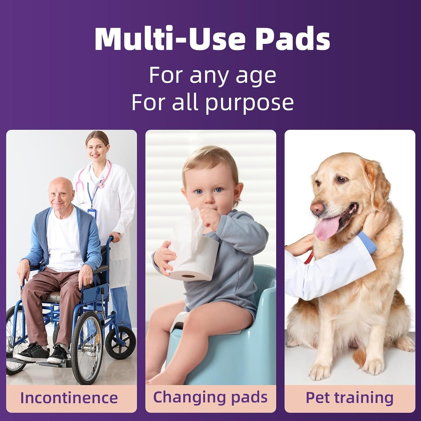 MKISS Bed Pads Disposable 30" x 36" [30 Count] Heavy Duty Absorbent Adults Incontinence Underpad, XL Chuck Pads Leakproof, Extra Large Puppy Training Pee Pad, Waterproof Baby Changing Pad