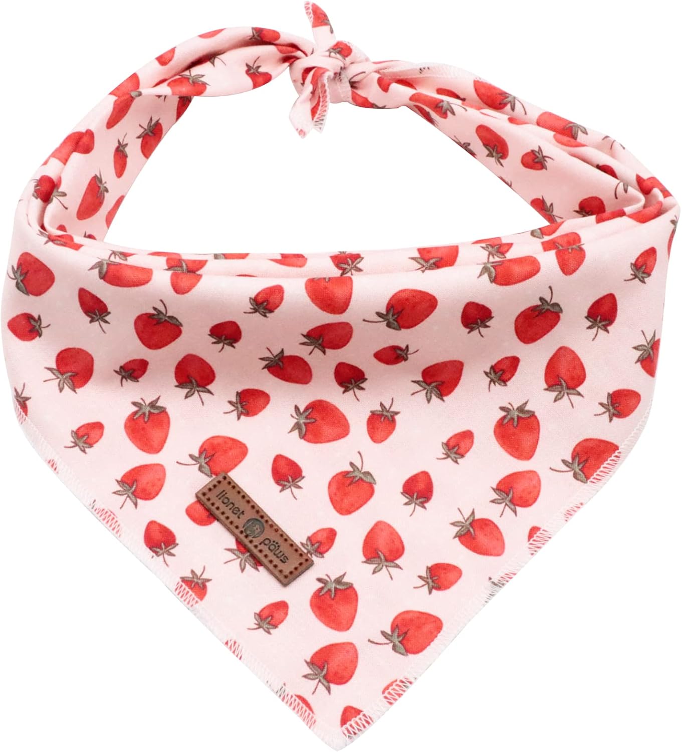 Lionet Paws Dog Bandana,Fabric Pink Dogs Kerchief for Small Medium Large Dogs,Dog Cotton Triangle Bibs Scarf for Girl Boy