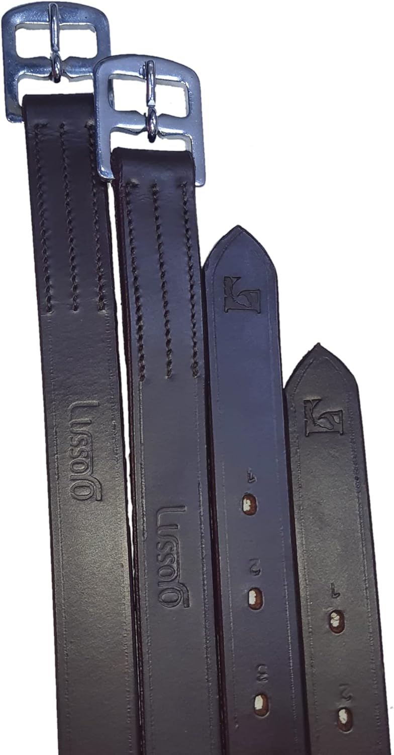 Stirrup Leathers for Horse Genuine Leather English Riding Stirrup Leathers