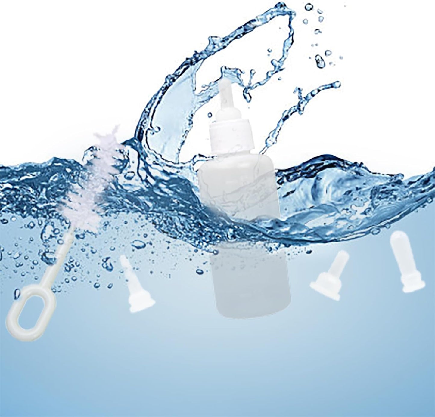 60ml Pet Feeding Bottle kit, pet Feeding Tool, Newborn Animal Feeder Practical, Replacement Pet Bottle with 10pcs Nipples