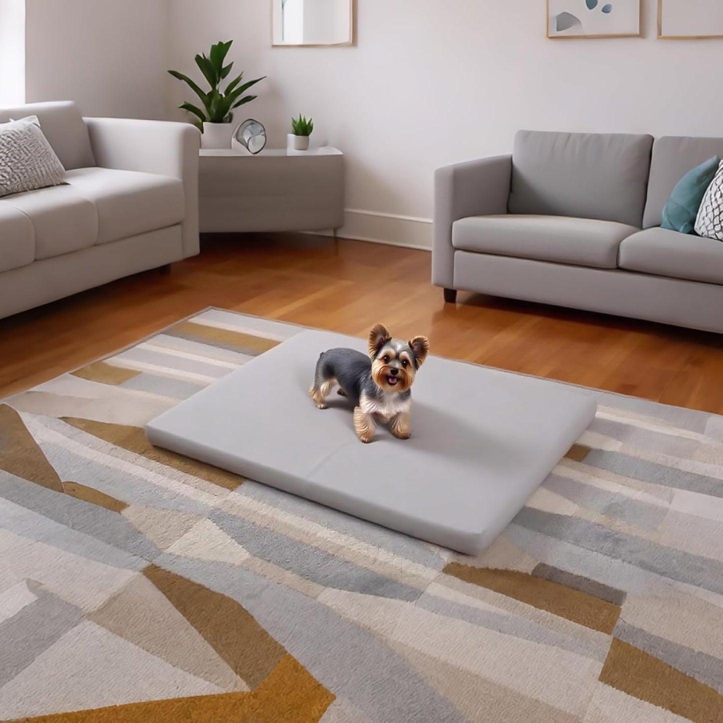 Dog Mat,19"x 30"Dogs Crate Pad,Indoor Non-Slip & Waterproof Dog Mat,Easy Wipe Clean in Seconds，Sleeping for Floor,Car,Sofa,Crate