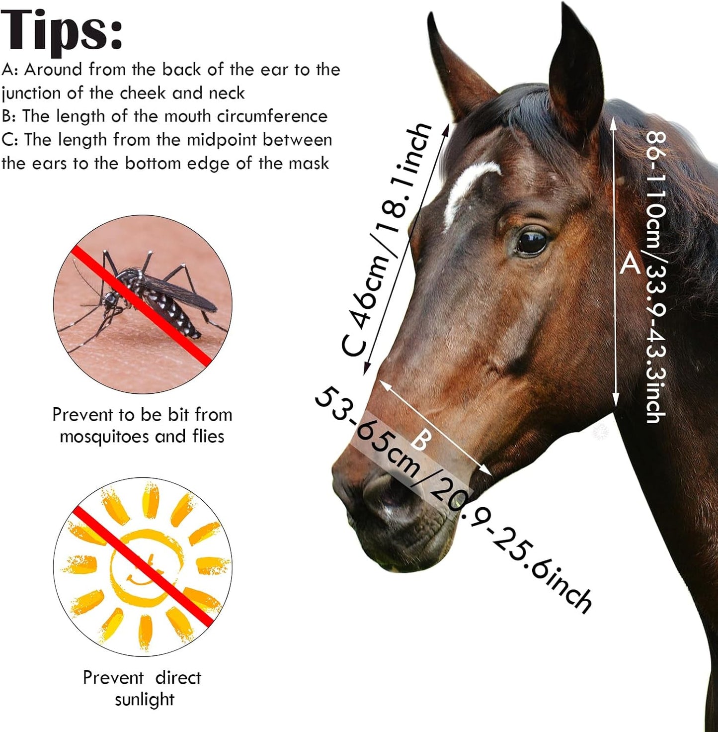 Frienda 4 Pieces Horse Fly Masks with Ears Face Covering UV Protection from Insect Pests Elasticity Smooth Comfortable Mesh Horse Mask Accessories(Flower,Large)