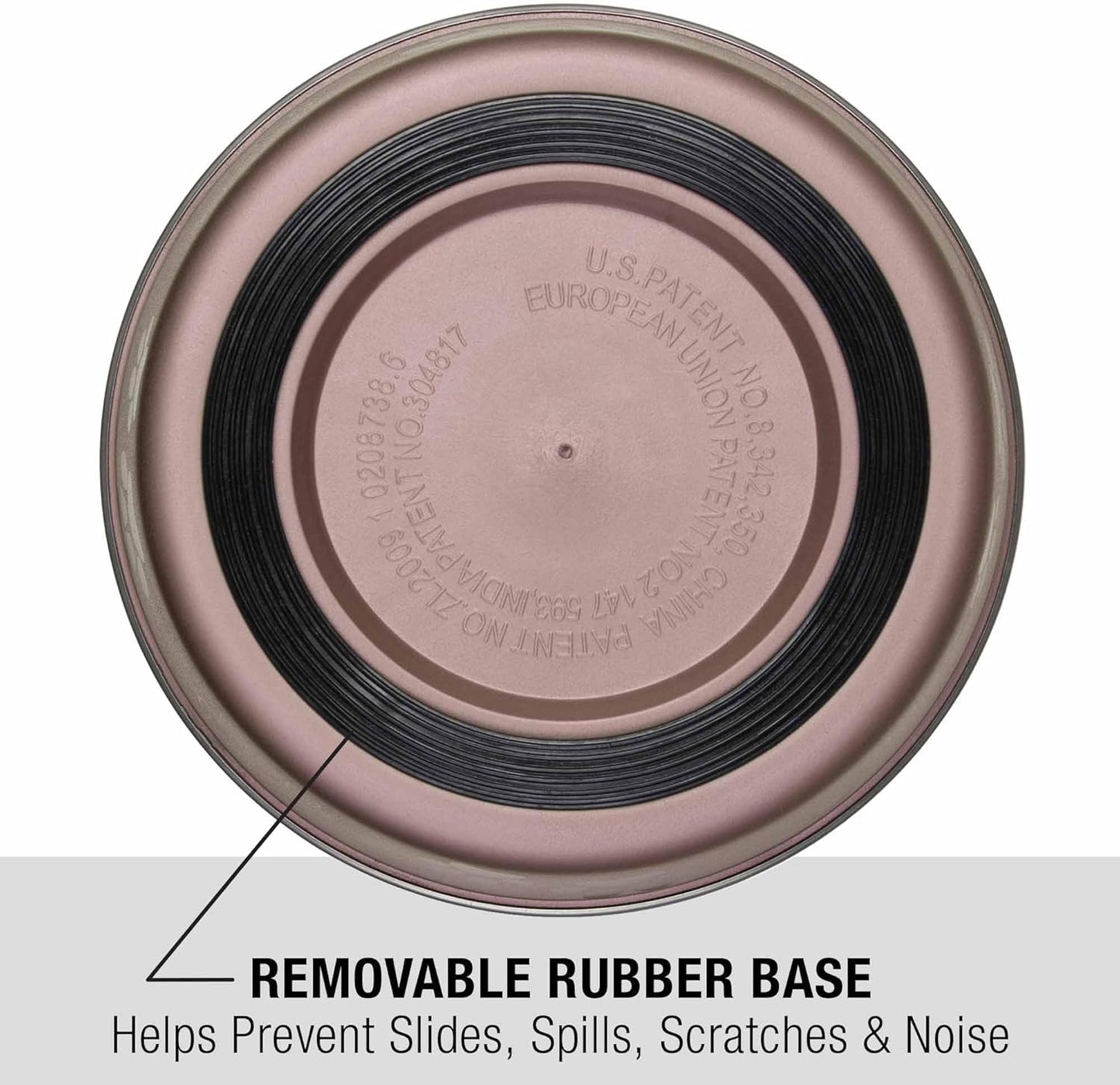 Loving Pets Bella Dog Bowls- Stainless Steel Dog & Cat Bowls - Spill Proof Dog Food Bowl, Cat Bowl, Puppy Essentials & Pet Supplies Great for Home & Travel (Large 35-65 lbs, Grape)