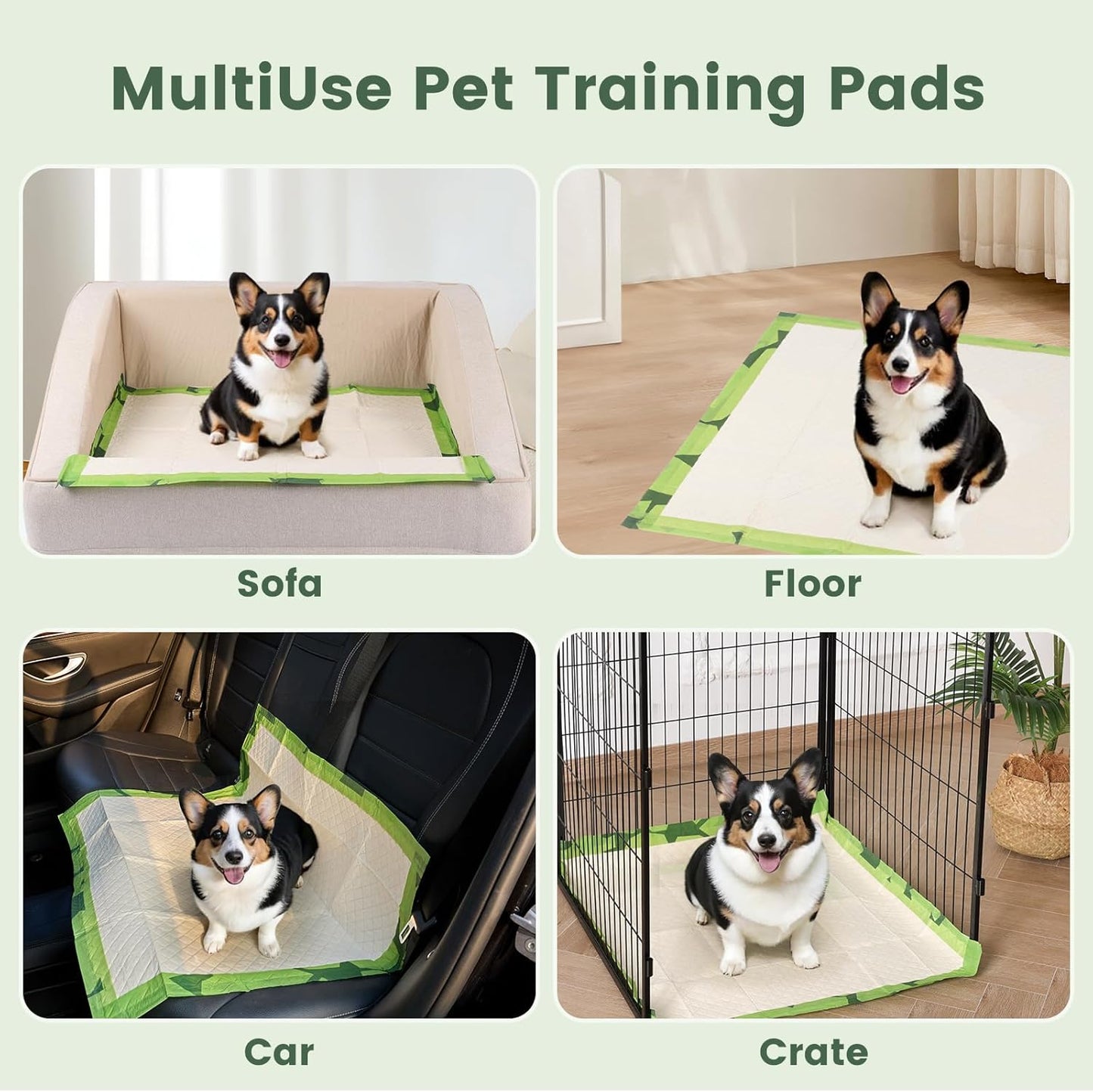 Gardner Pet Disposable Puppy Pads XL, 28" x 30" Dog Pee Pads for Dogs, Super Absorbent & Leak-Proof Full Edge-Wrapping Extra Thick Dog Potty Training Pads (50 Count)