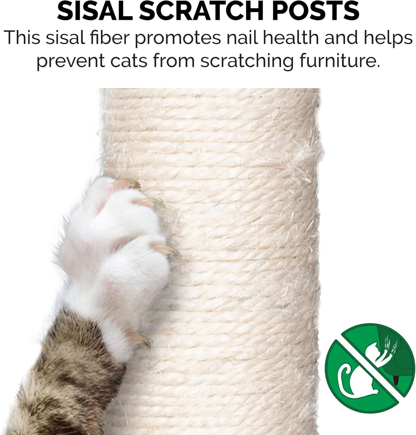Furhaven 69.3" Tall Cat Tree for Indoor Cats, Ft. Sisal Scratching Posts, 2x Cat Condos, & Toys - Tiger Tough Double Decker Interactive Playground Tower - Silver Gray, One Size