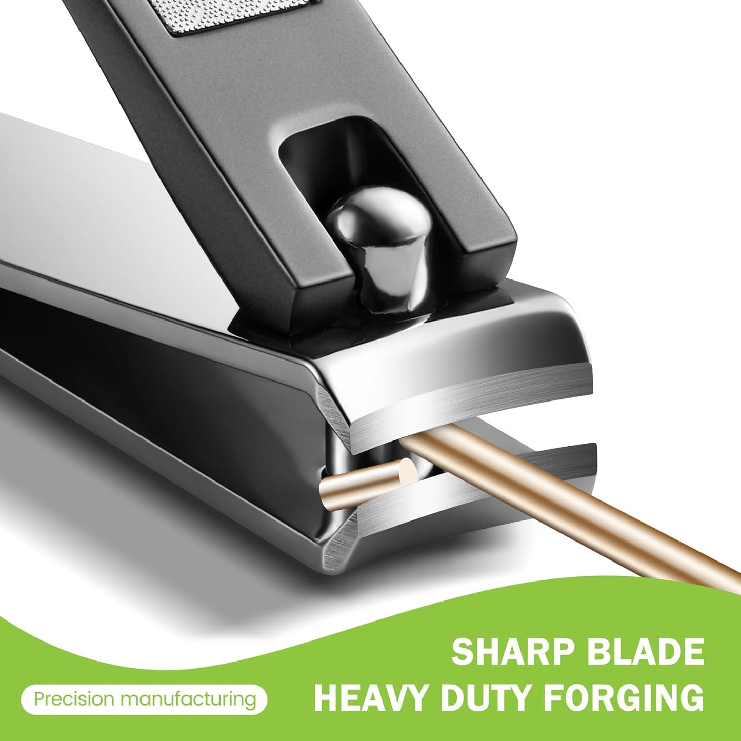 BEZOX Fingernail Clippers Set, Precision Cutting Finger Nail Clipper for Adult Men and Women, Ergonomic Design Toe Nail Cutter Trimmer